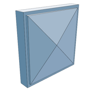 32mm Pyramid MDF Architrave Block