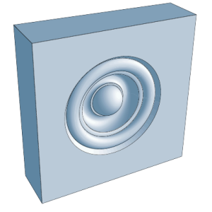 25mm Rosette MDF Architrave Blocks
