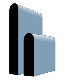 18mm Nosing-Bullnose MDF Primed