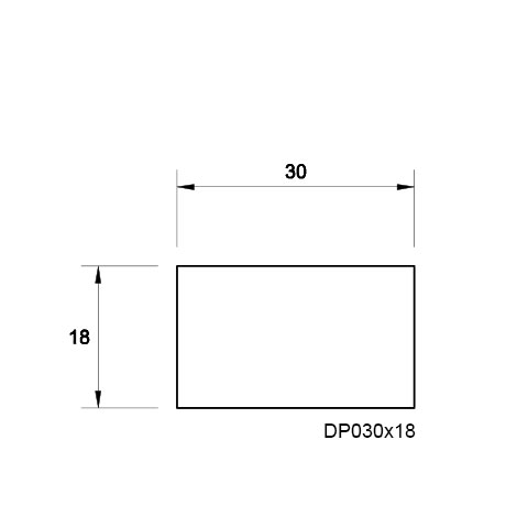 30x18mm Design Pine 14 Lengths DAR Sq. Edge