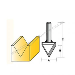60 Degree Vee Groove Router Bits