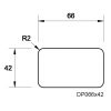 66x42mm Design Pine DAR Pencil Round Edges 5.4m