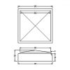 95x95x35mm Pyramid Architrave Block Pine