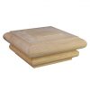 115mm Scallopped Top Post Cap American Oak