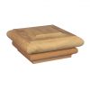 115mm Scallopped Top Post Cap Maple