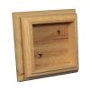 115mm Scallopped Top Post Cap Maple