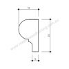 Post & Skirt Mould PINE 25x15mm