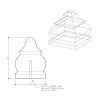 85x85mm Windsor Fence Post Capital
