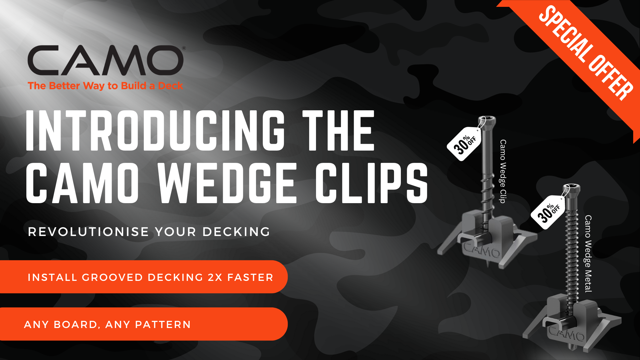 Camo Wedge Clips