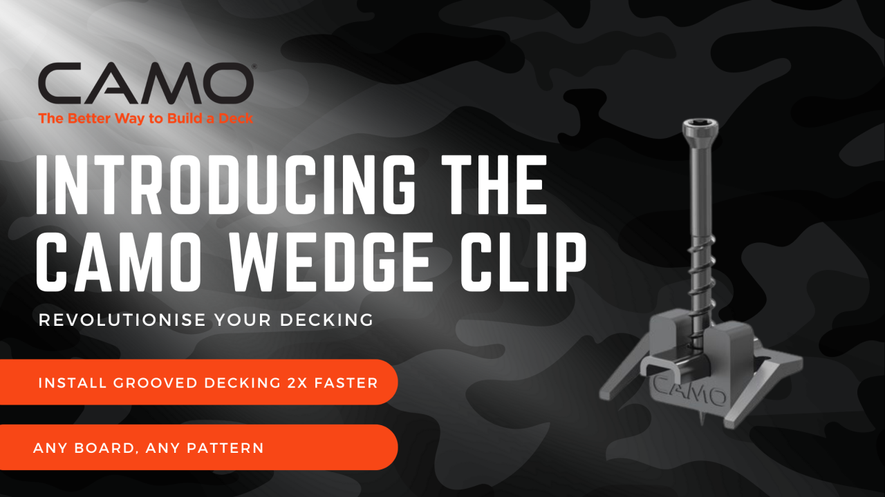 Camo Wedge Clip Timber | New Innovative Clip | In Stock Sydney