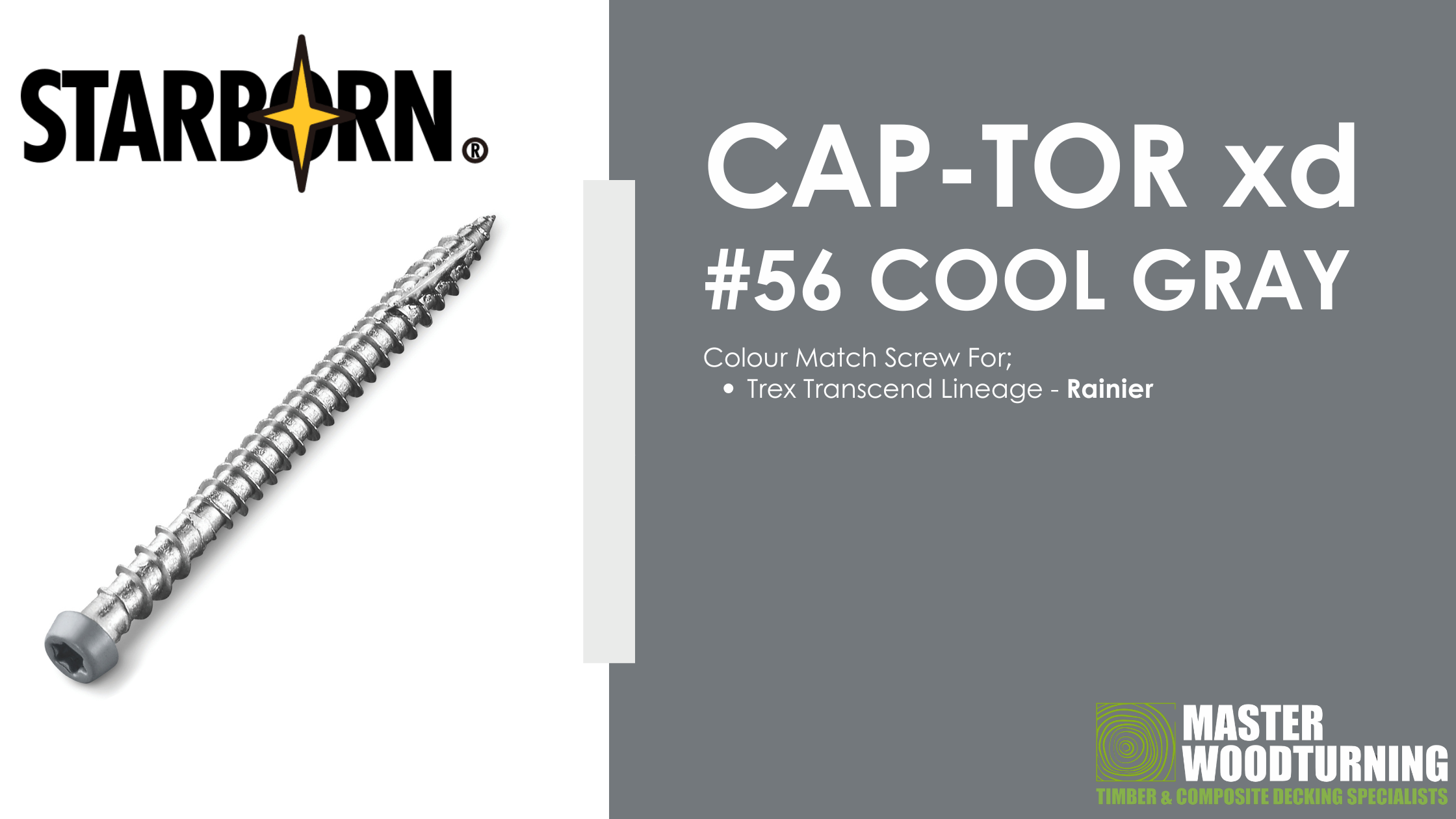 Starborn Colour Match Screws #56 Cool Grey