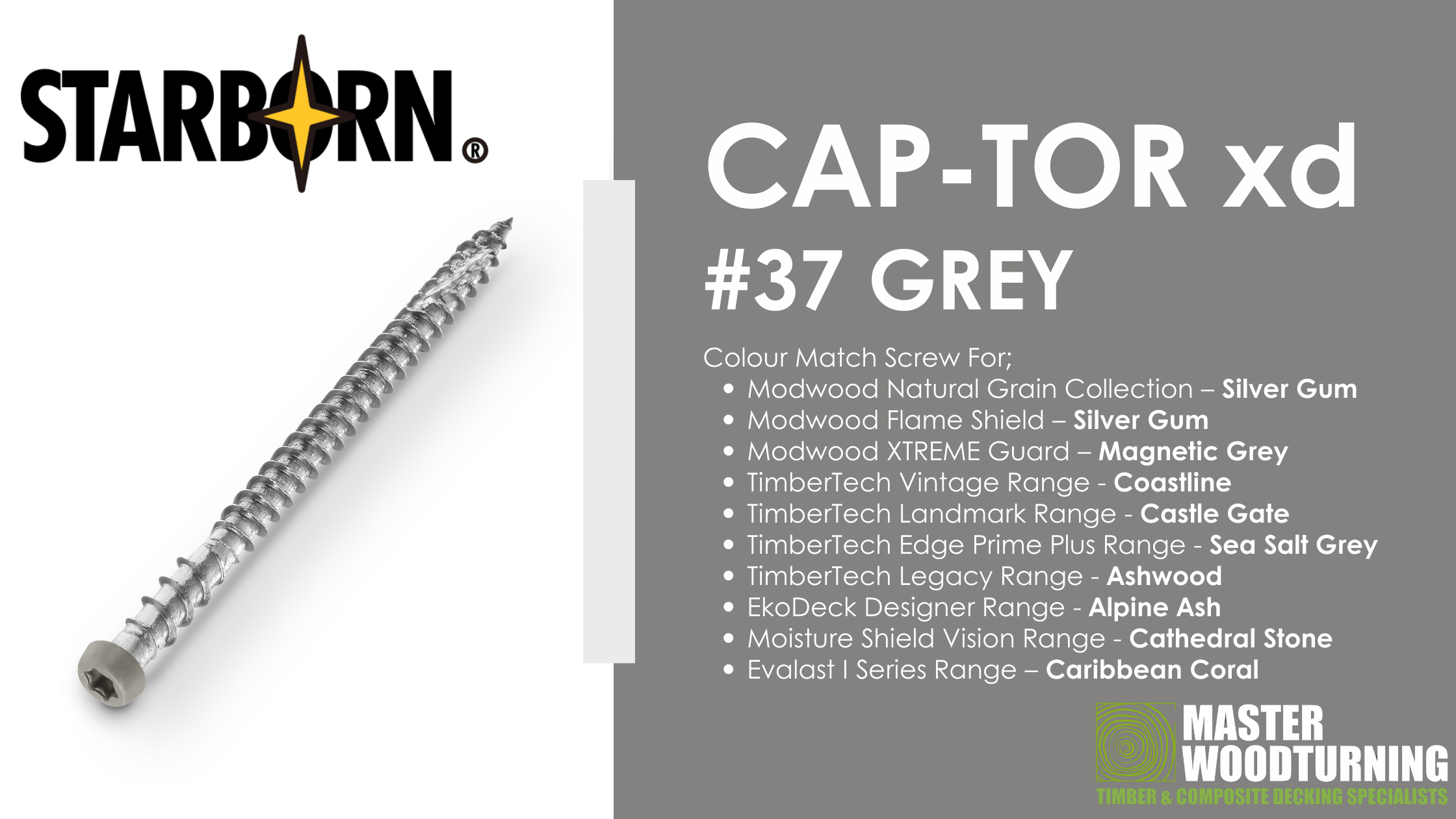 CAP-TOR xd Screws #37 Grey