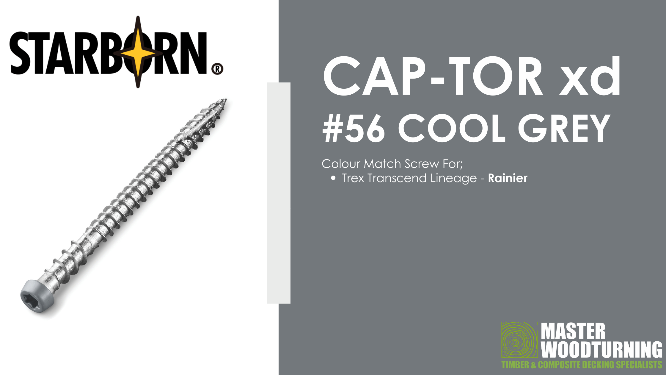 CAP-TOR xd Screws #56 Cool Grey