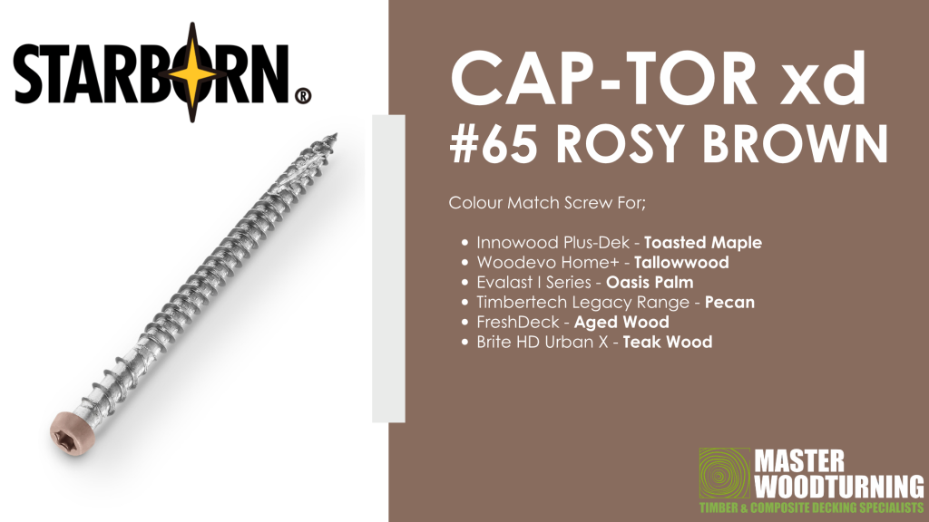 Starborn Colour Match Screws 65 Rosy Brown