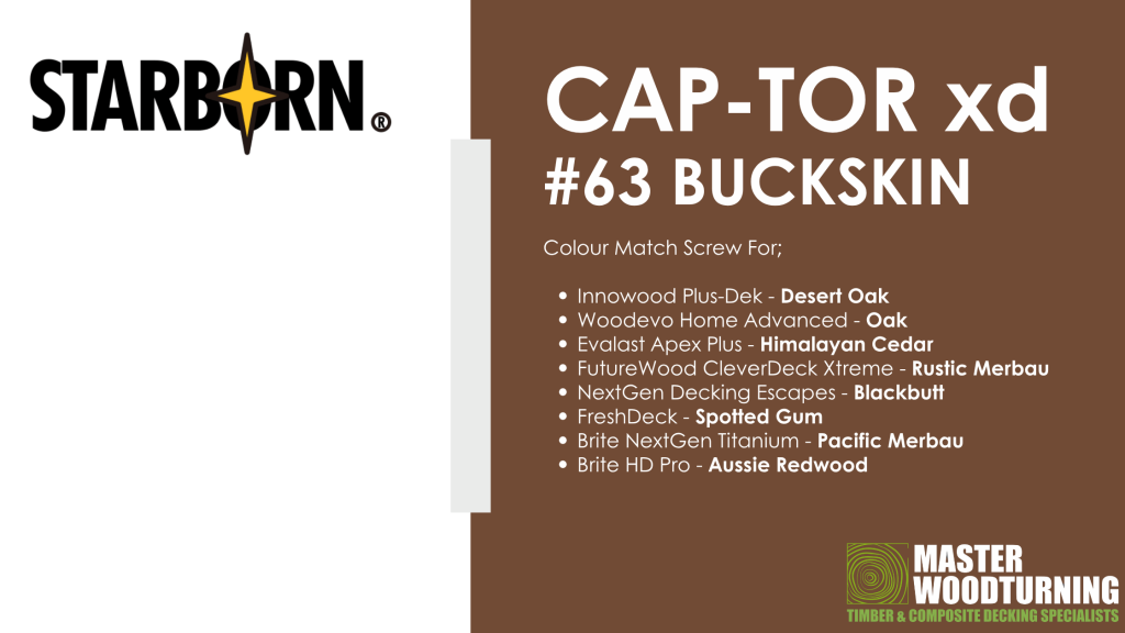 Starborn Colour Match Screws 63 Buckskin