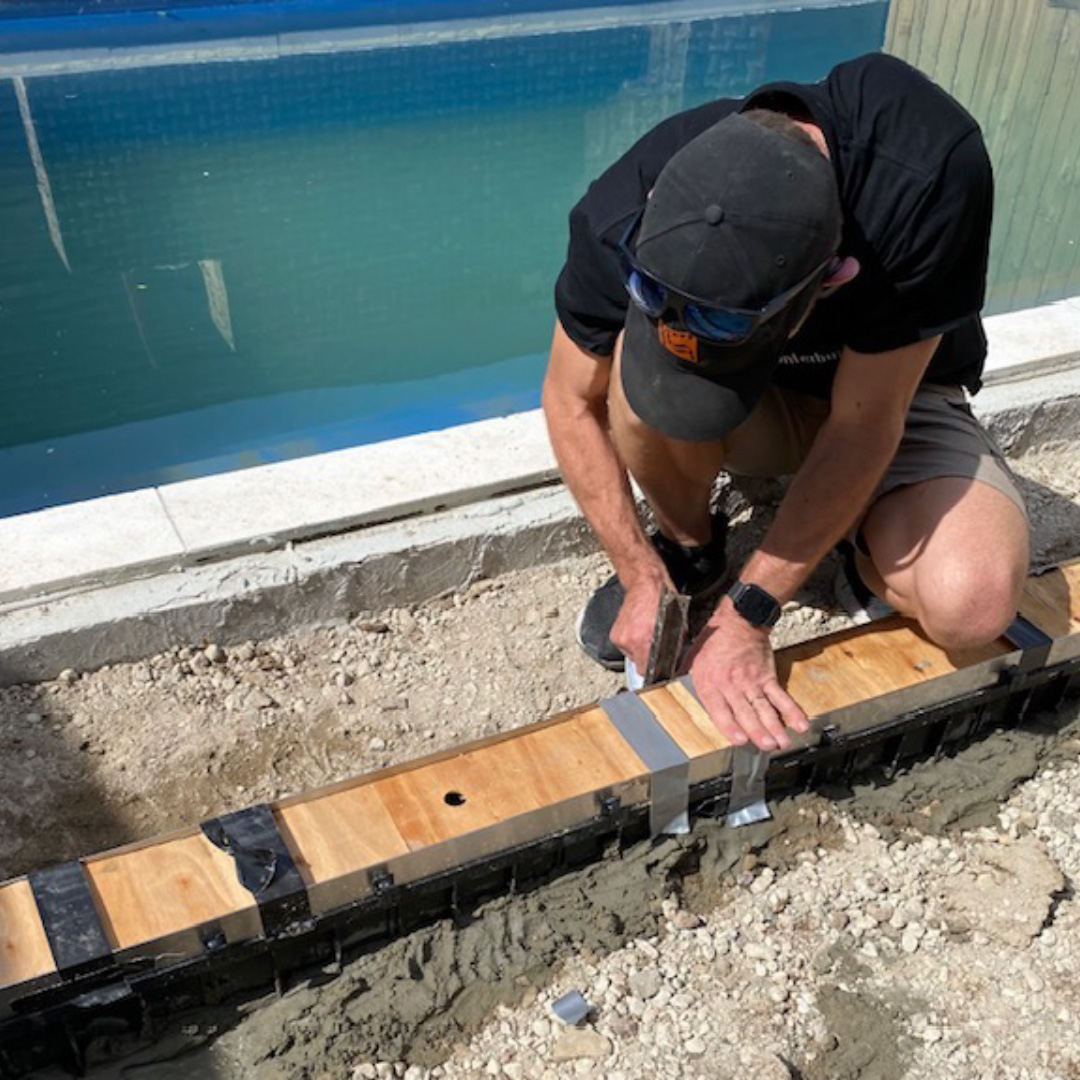 HIDE concrete linear drain cover