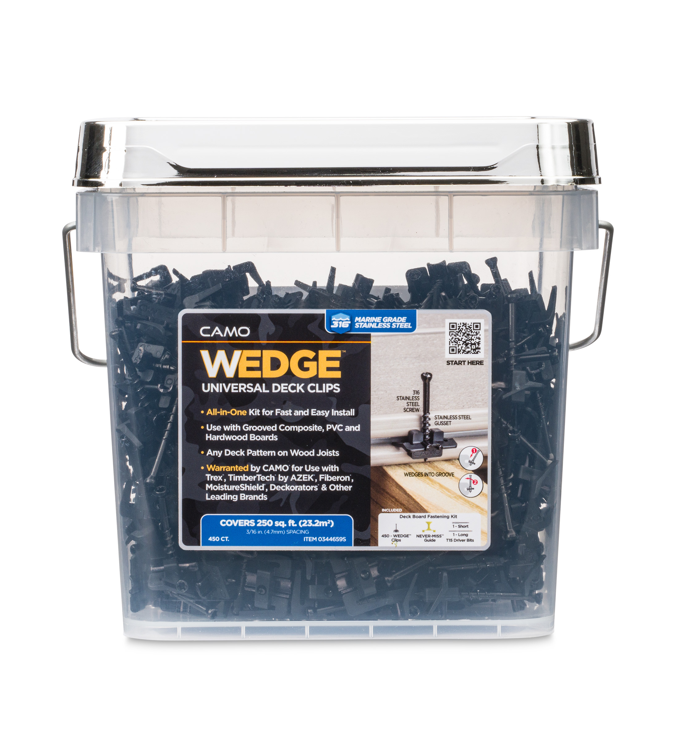 CMO-PKG-450ct-WEDGE_Clips-0344659S-Front-PMS151-MR CAMO WEDGE TIMBER SUBSTRATE SIDE FIXING CLIPS