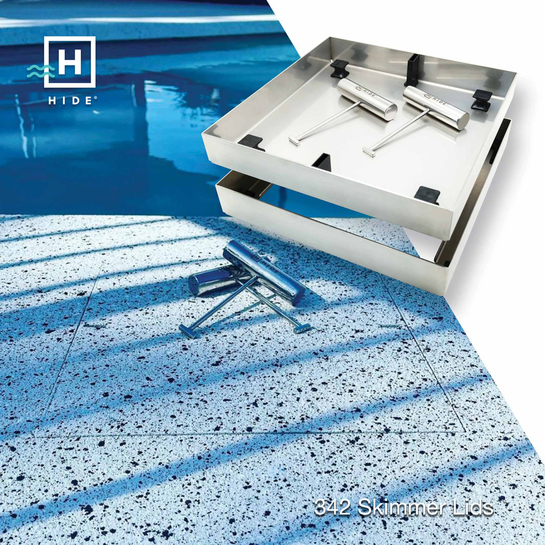 HIDE concrete skimmer lids