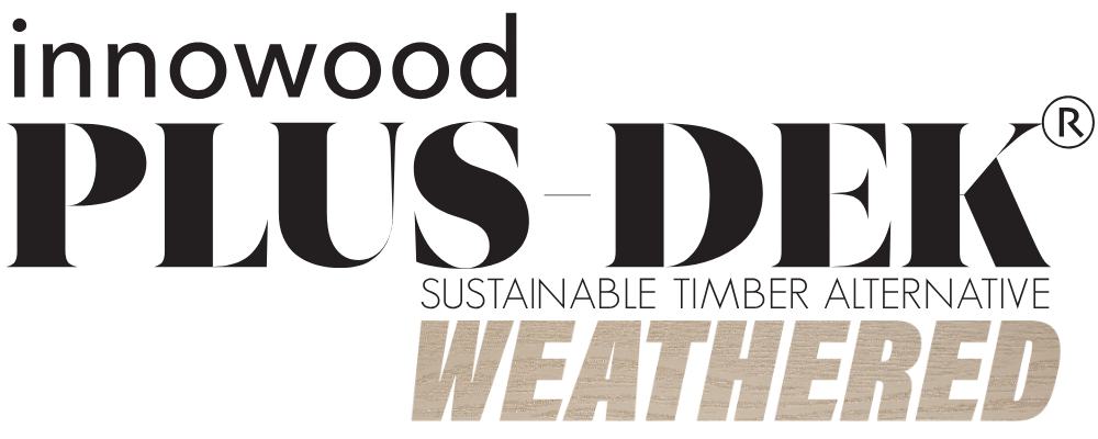 plusdek weathered logo
